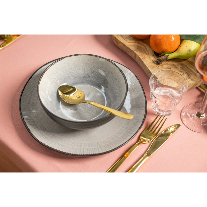 Cookinglife Kommen Nola Warm Grey ø 17 cm - 6 stuks