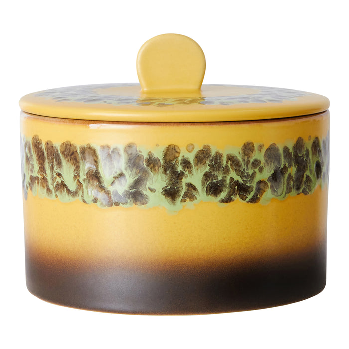 HKliving 70's Cookie Jar Voorraadpot Ø 17 cm - Kelp
