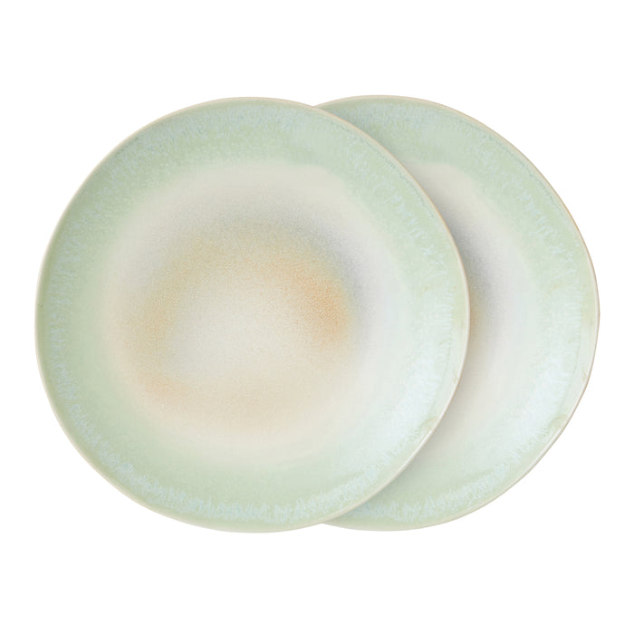 HKliving 70's Dinerbord Ø 29 cm - Set van 2 - Palms