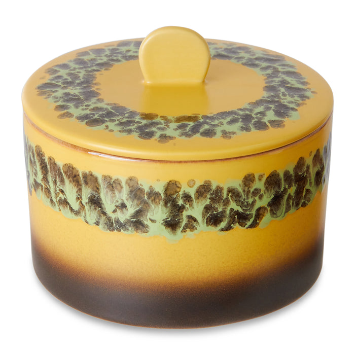 HKliving 70's Cookie Jar Voorraadpot Ø 17 cm - Kelp