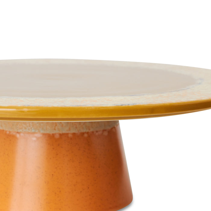 HKliving 70's Taartplateau Ø 33 cm - Papaya