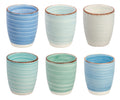 Cookinglife Koffiekopjes | Senseo kopjes - Delice Blue 160 ml - 6 stuks