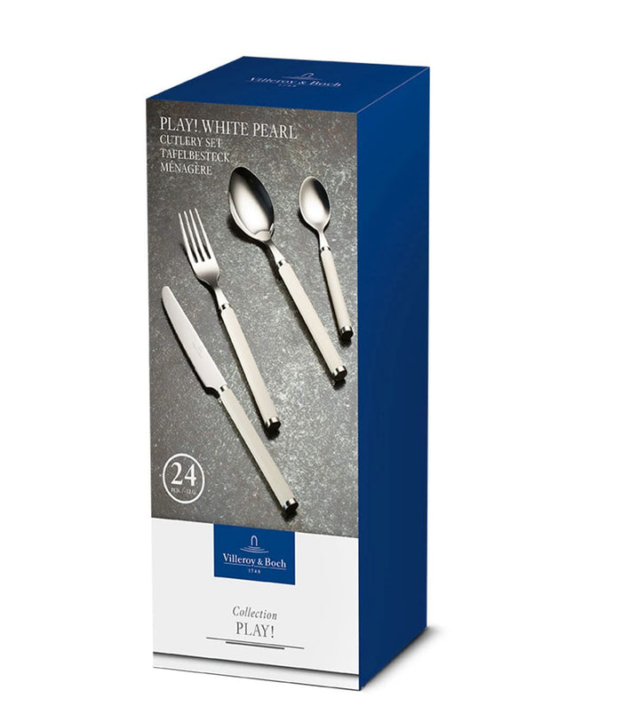 Villeroy & Boch Bestekset Play! - White Pearl - 24 delig | 6 personen