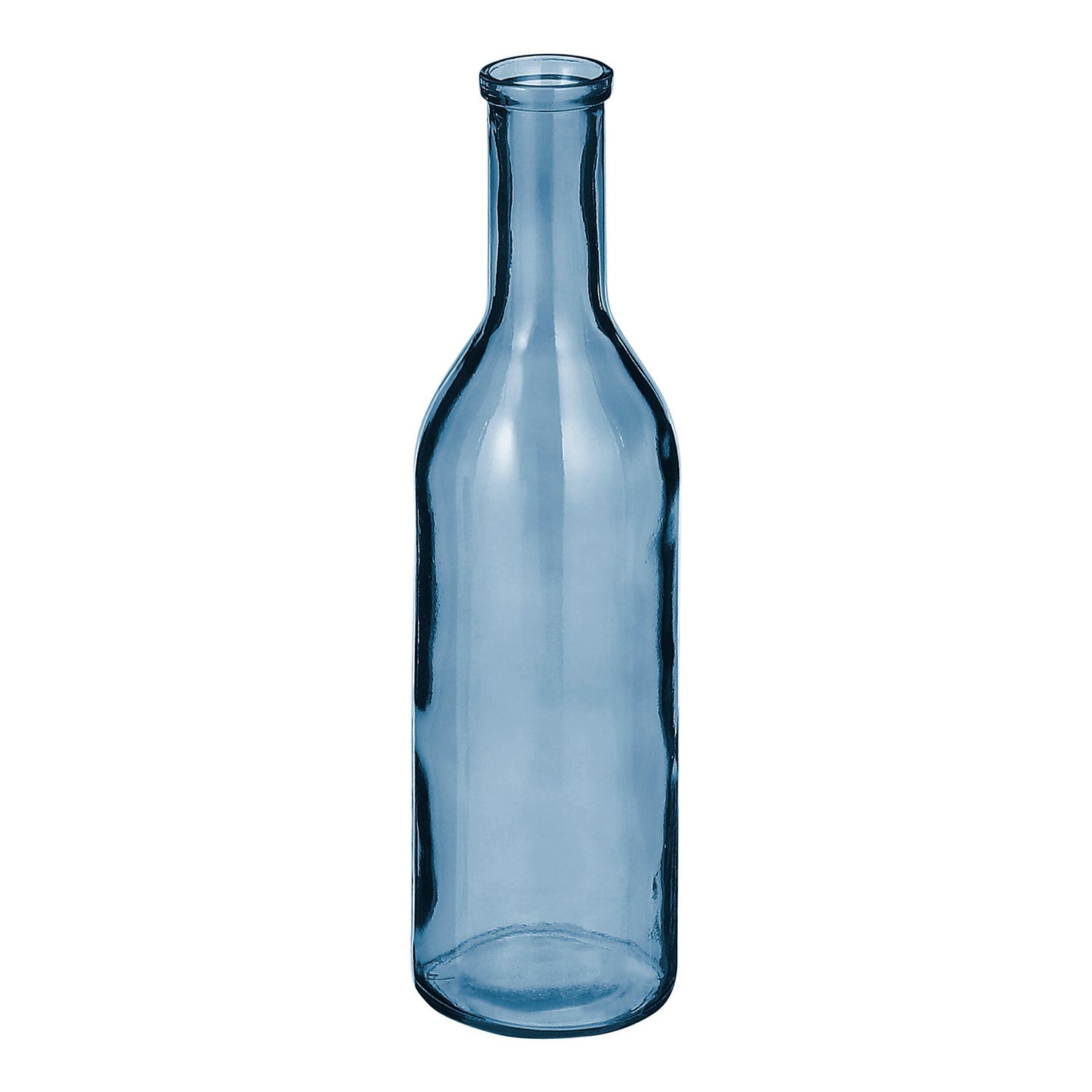 Mica Decorations Rioja Glazen Fles - H50 x Ø15 cm - Lichtblauw