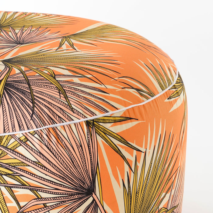 Mica Decorations Nuno Opblaasbare Poef - H37 x Ø80 cm - Oranje