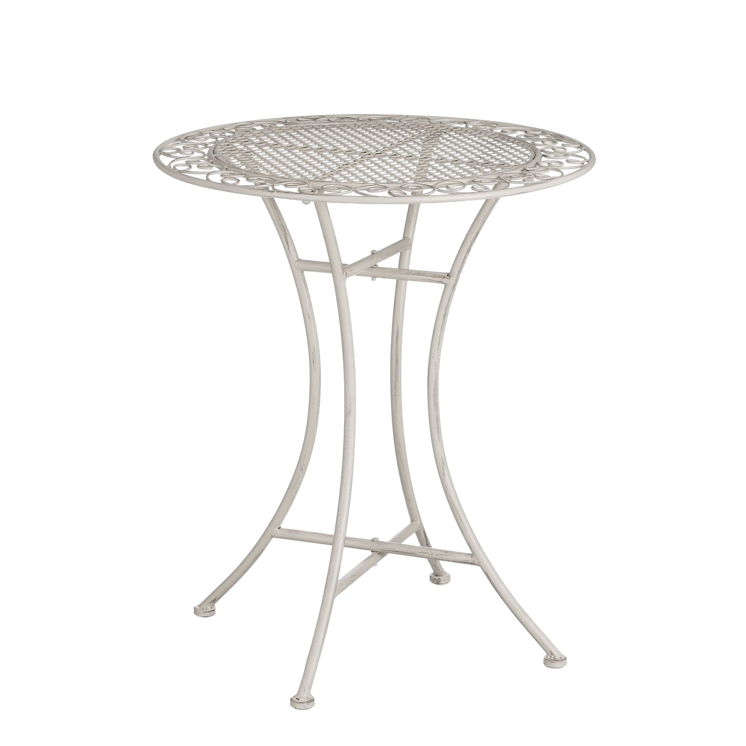 Mica Decorations Provence Bistrotafel voor Buiten - H70 x Ø60 cm - Wit