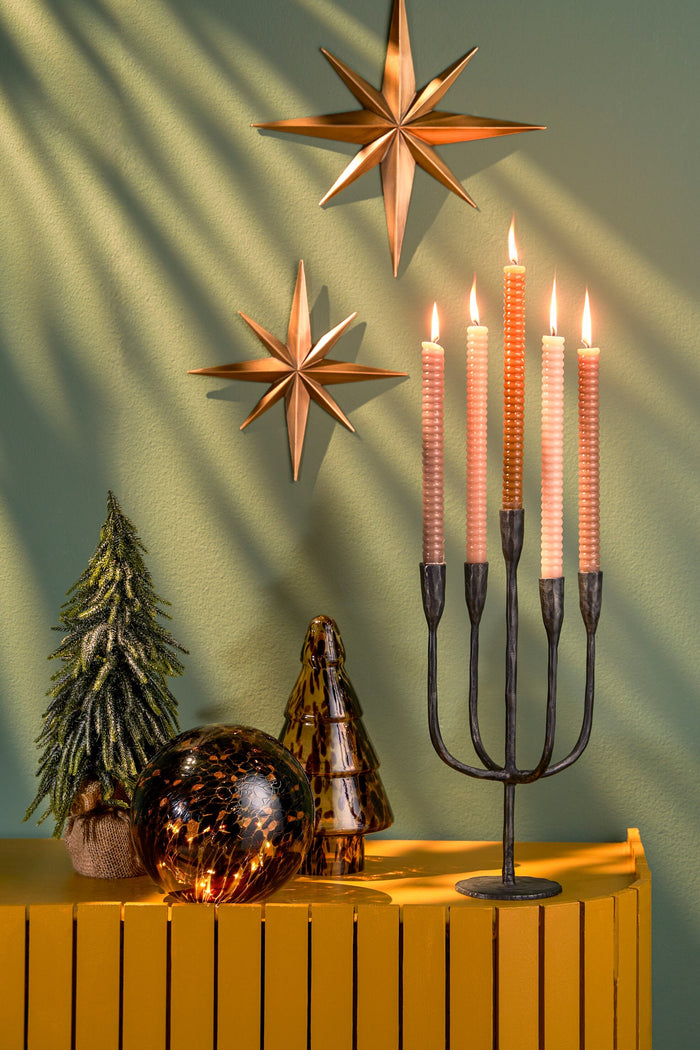 House of Seasons Bollamp met LED Verlichting - H20 x Ø20 cm - Glas