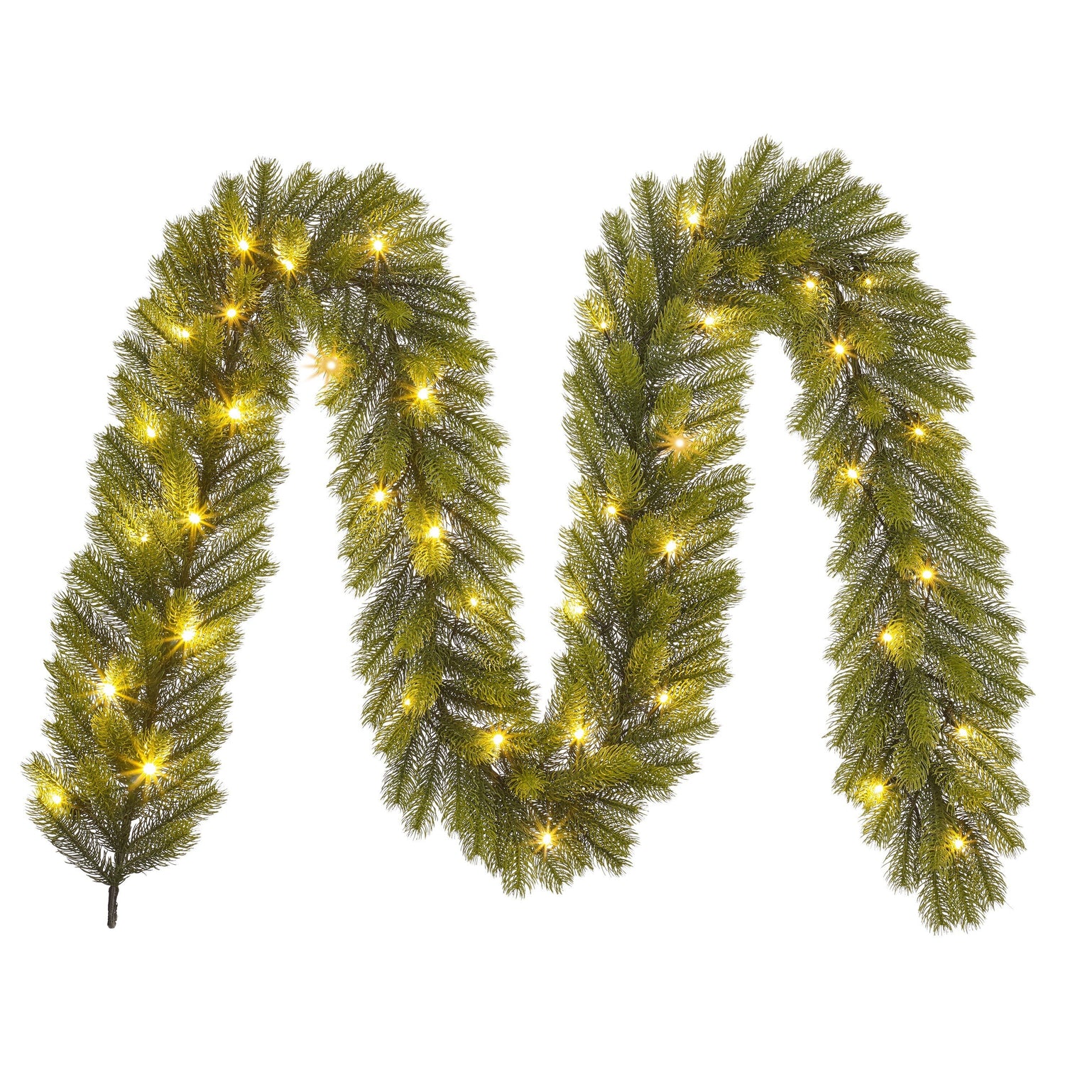 Black Box Trees Nigata Guirlande met LED Verlichting - L270 cm - Groen