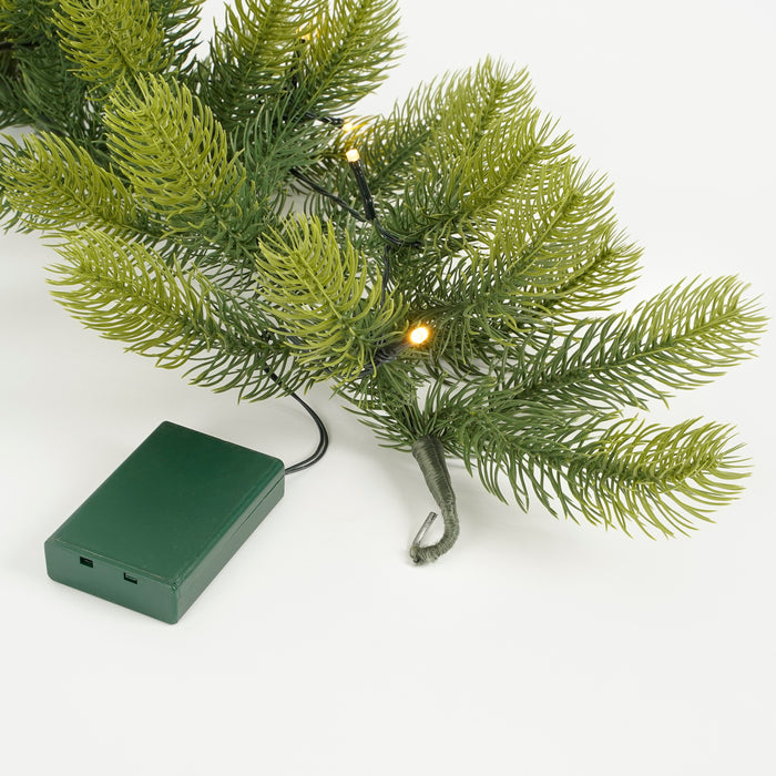 Black Box Trees Nigata Guirlande met LED Verlichting - L270 cm - Groen