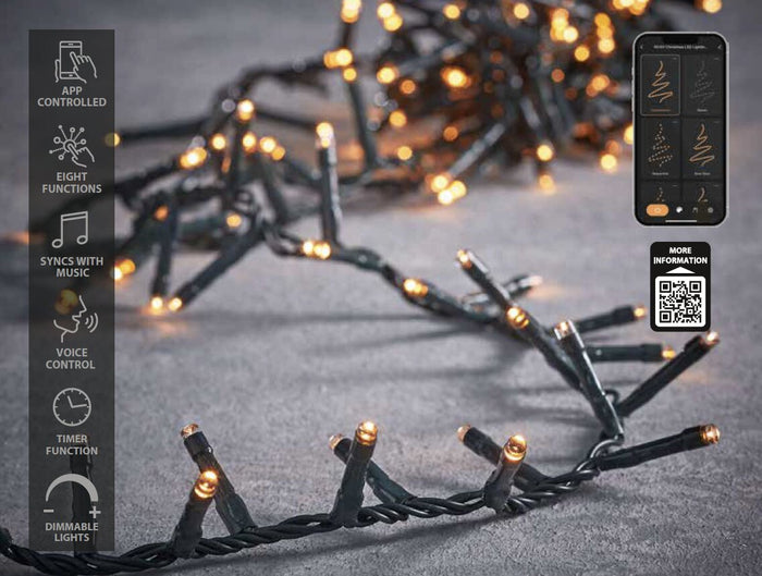 Luca Smart Lighting Snake Kerstboomverlichting met 1500 LED – L3000 cm