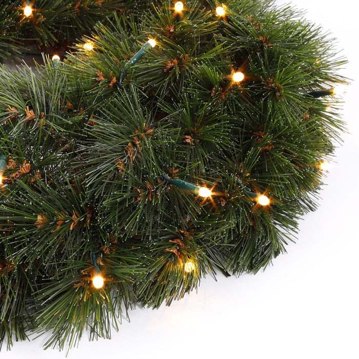 Triumph Tree Forest Frosted Kerstkrans met LED Verlichting - Ø45 cm