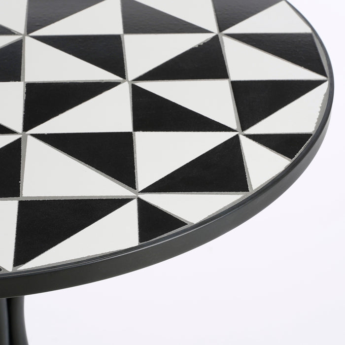 Mica Decorations Cambria Bistrotafel - H76 x Ø61 cm - Metaal - Zwart