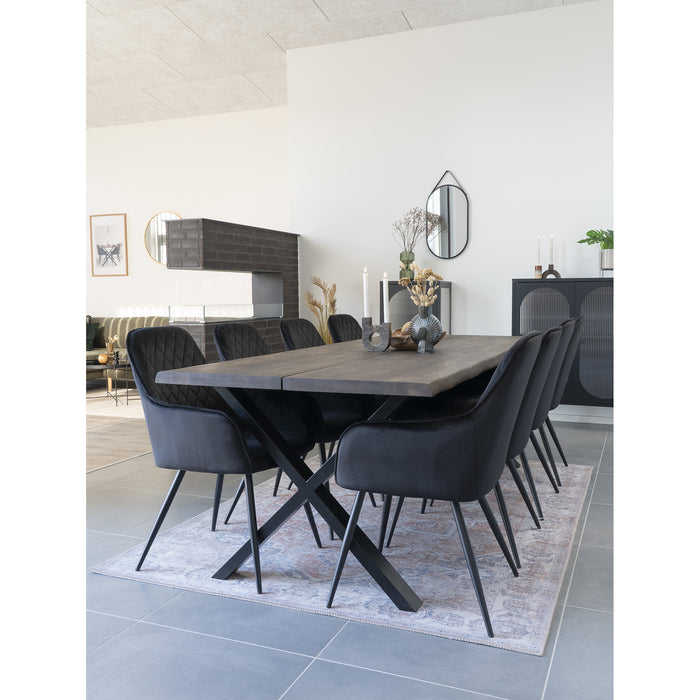 Trapani Spiegel - Spiegel met zwart stalen frame en PU band 35x60