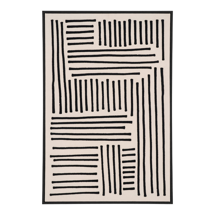 House Nordic - Wand Canvas Rechthoek - Beige katoen - 3x100x140cm