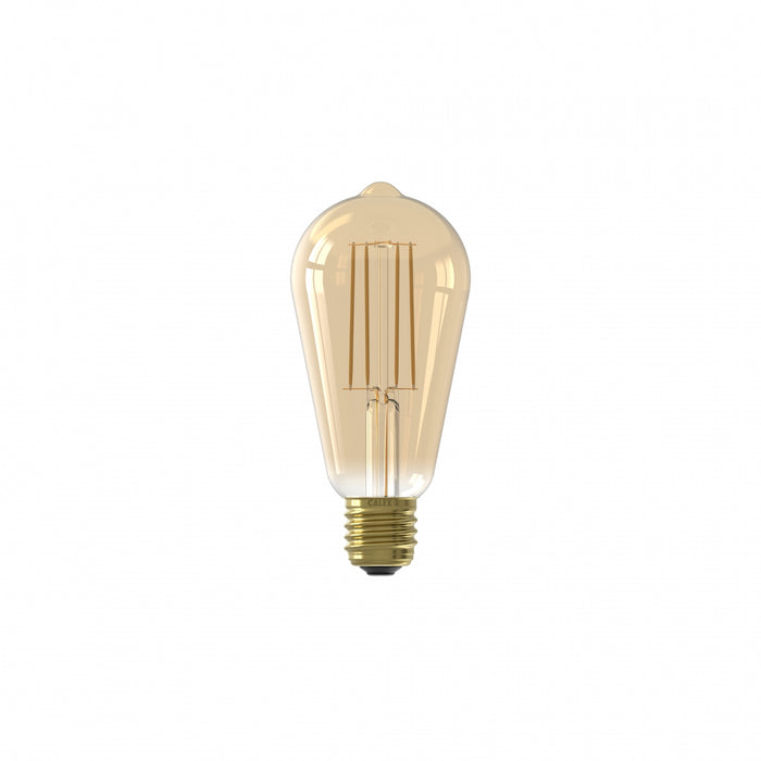 Calex Lichtbron E27  Goud - Glas - 6x14x6cm (BxHxD)