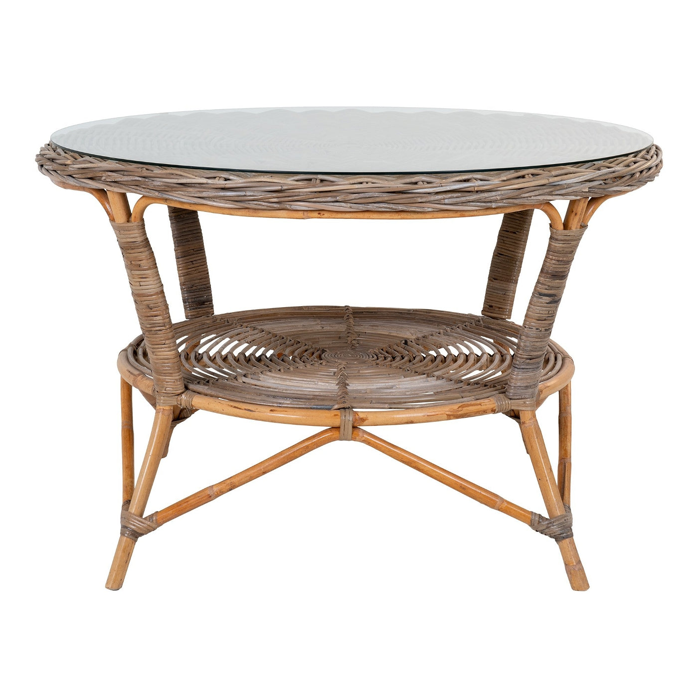 House Nordic - Tuintafel Larisa kubu|Glasplaat ø120cm
