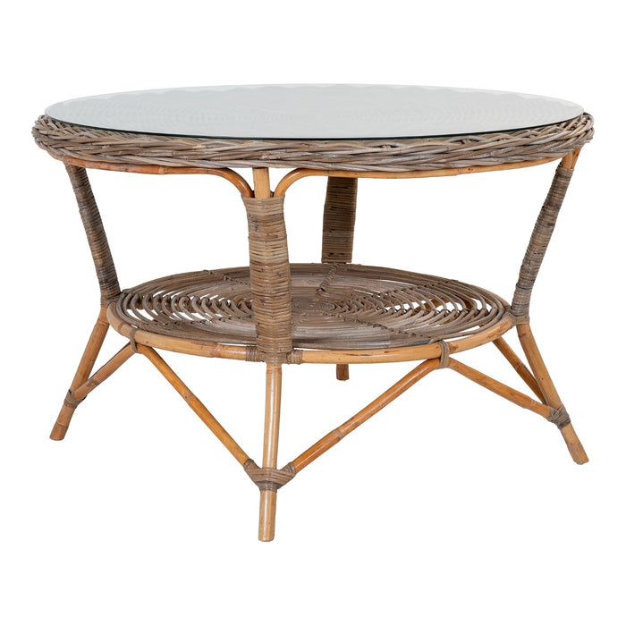 House Nordic - Tuintafel Larisa kubu|Glasplaat ø120cm