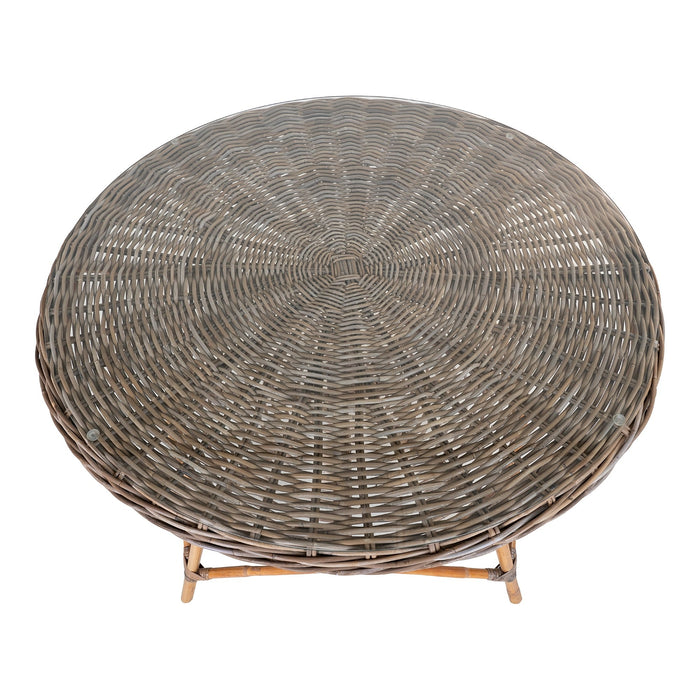 House Nordic - Tuintafel Larisa kubu|Glasplaat ø120cm