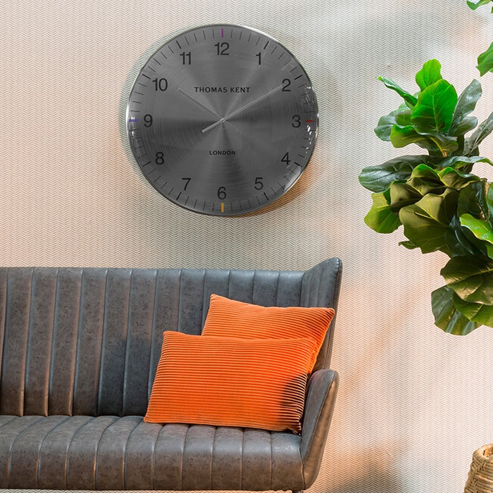 Decostar Klok Oyster L Ø65 CM Grijs|Zilver