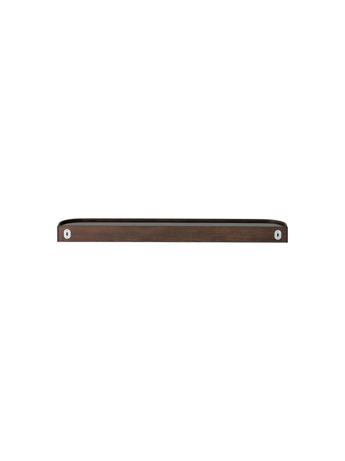 Audo Copenhagen Epoch 115 wandkapstok met plank donker eiken|zwart