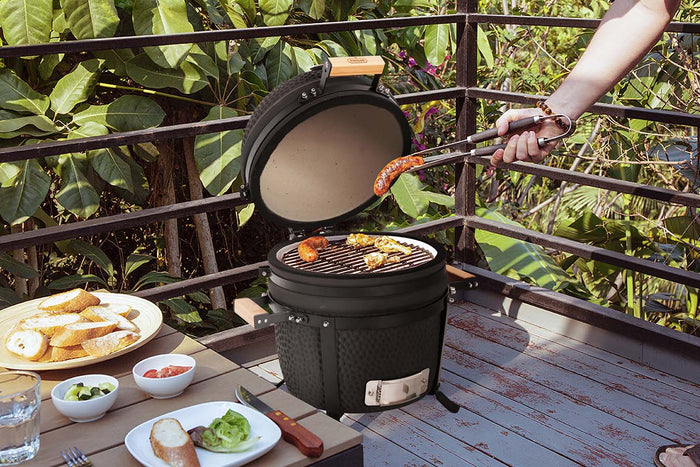 Buccan BBQ - Kamado barbecue - Table Grill 15" - Zwart
