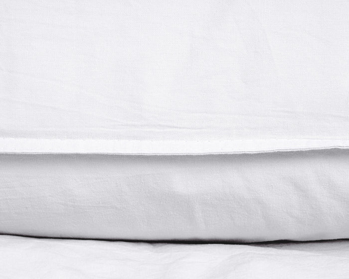 Dekbedovertrek Stone Washed - 100% Natuurlijk - Wit - 240x220cm