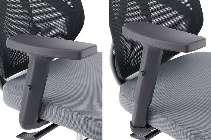 Feel Home - Ergonomische Bureaustoel Verstelbaar - Zwart|Grijs