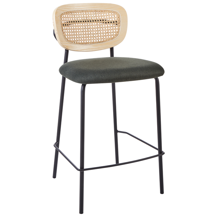 Beliani - MAYETTA - Barkruk set van 2 - Donkergroen - Polyester