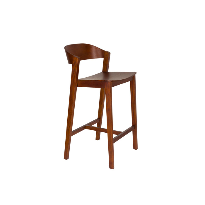 Housecraft Living Wooz Barkruk Eikenhout Walnoot bruin