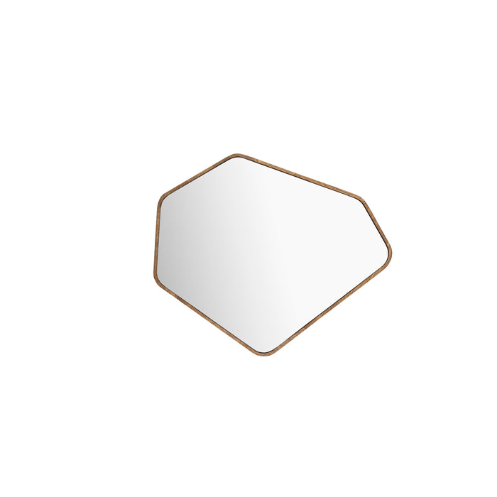 Dutchbone Bryn Spiegel| Wandspiegel Asymmetrische vorm Hout - Bruin