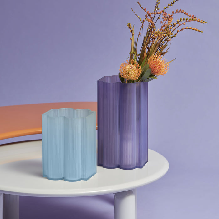 Kartell Okra Vaas H 34 cm - Lichtblauw