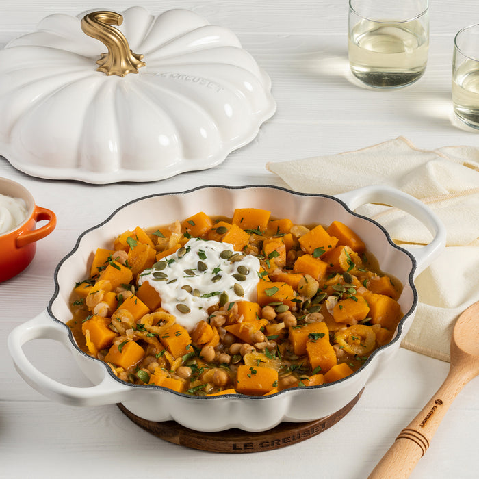 Le Creuset Signature Pompoen Braad/Stoofpan Ø 24 cm - Wit