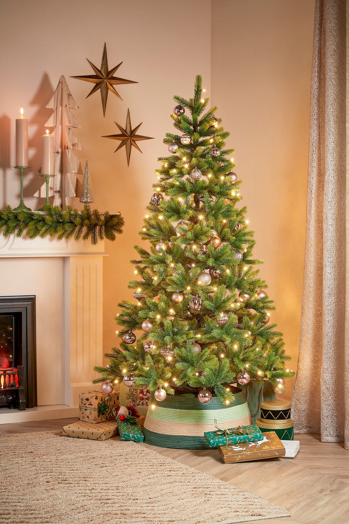 House of Seasons Kerstboomrok - H26 x Ø58 cm - Papier - Groen