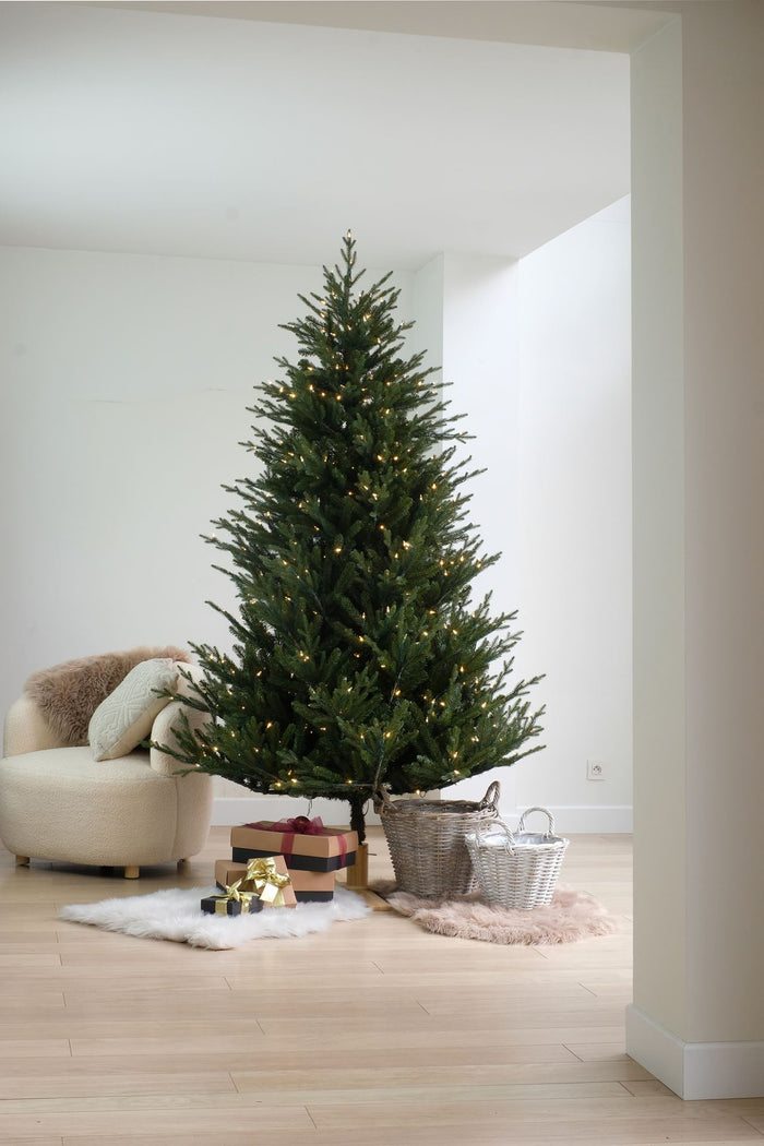 Arkansas Dark Green kunstkerstboom - 243 cm - Donkergroen - Ø155 cm -