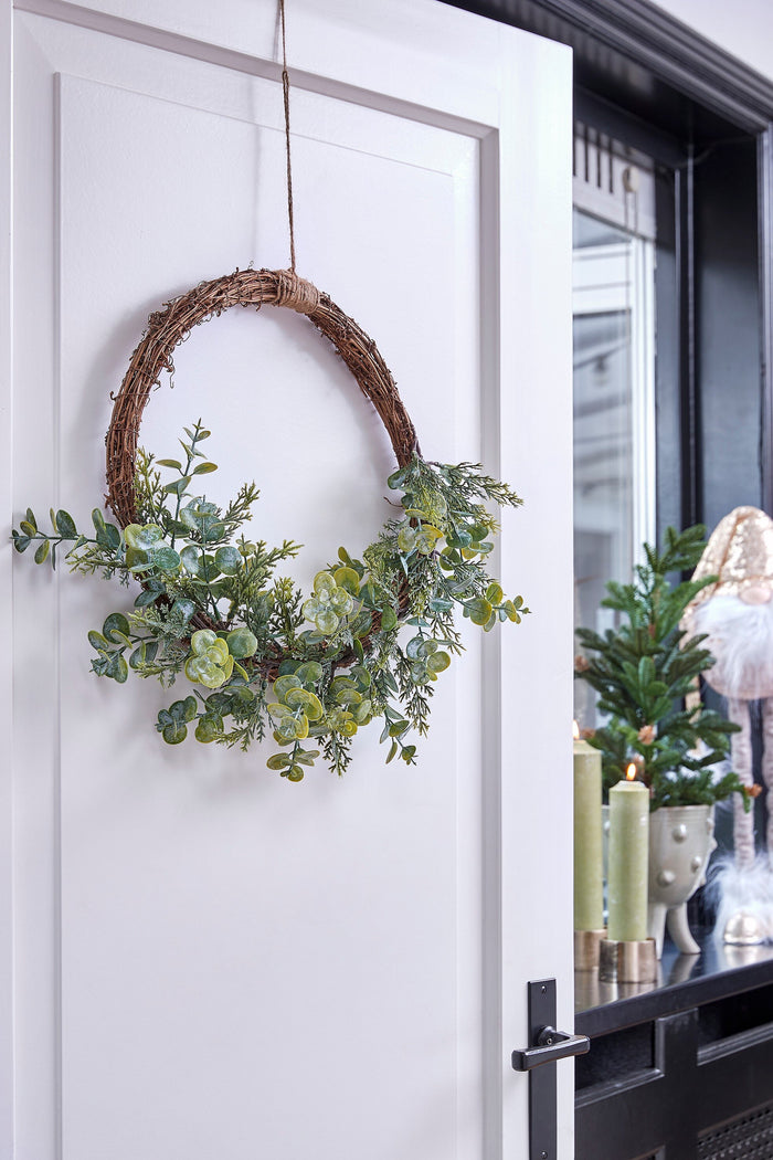 House of Seasons Kerstkrans - Ø45 cm - Groen