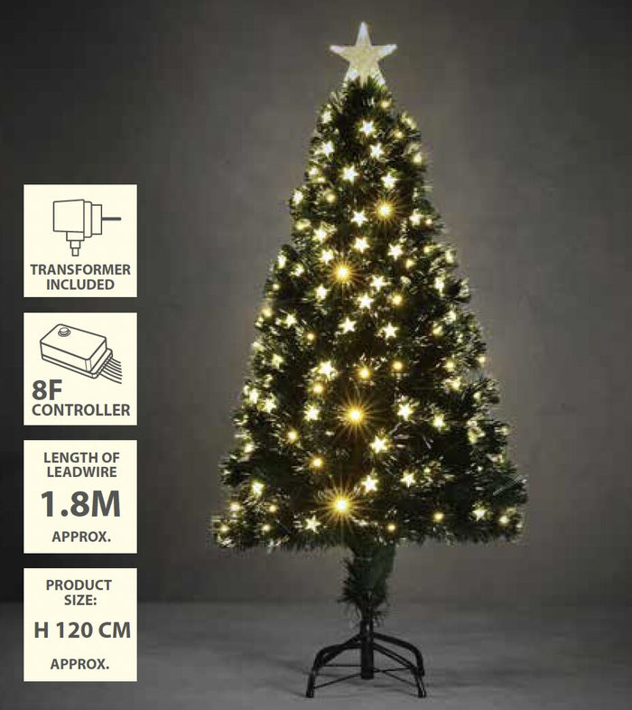 Luca Lighting Mercury Kunstkerstboom met Fibre Optic Verlichting