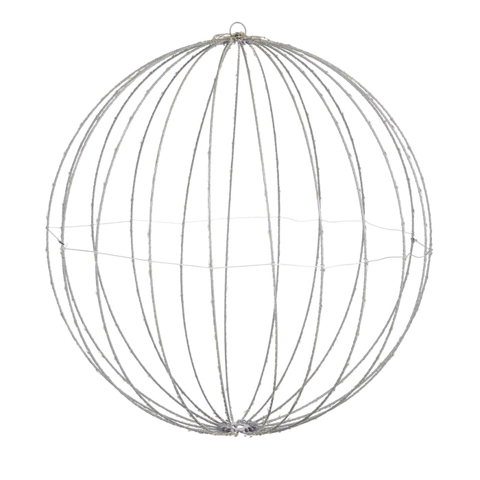 Luca Lighting Kerstverlichting Bal met Warm Witte LED - Ø60 cm - Zwart