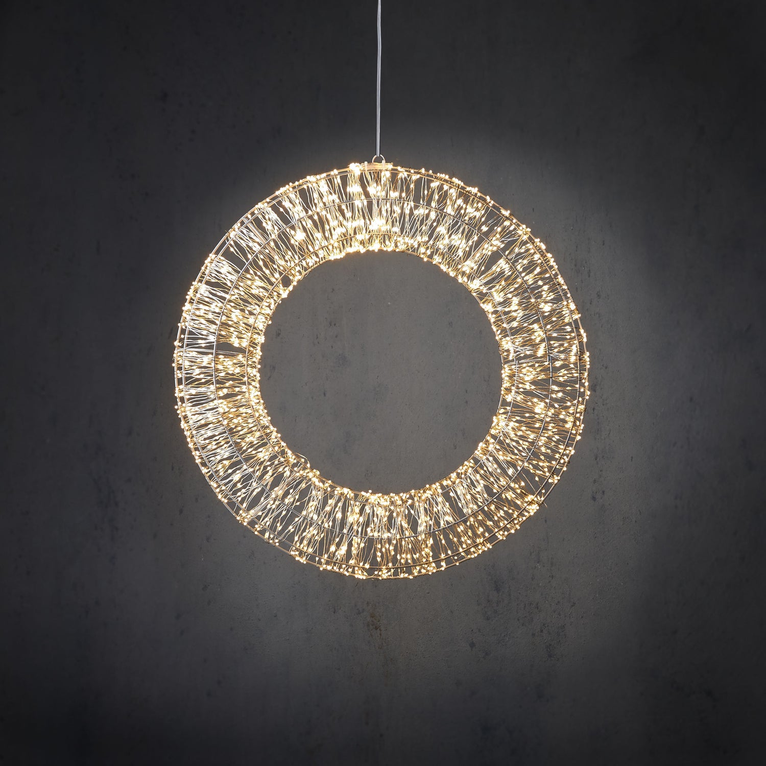 Luca Lighting Lichtkrans met Verlichting - Ø60 cm - Zilver