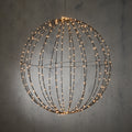 Luca Lighting Kerstverlichting Bal met Warm Witte LED - Ø60 cm - Zwart