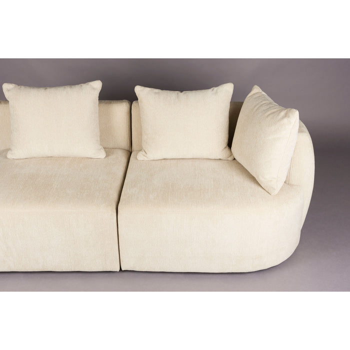Dutchbone Rocca 4,5-zitsbank Latte| Beige