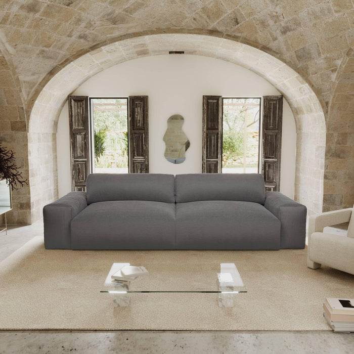 Sofa 3 zits corduroy soft touch crème 220cm