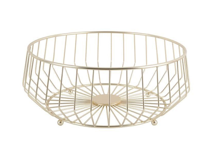 present time - Fruitmand Linea Kink - Goud - Large - 34x14,5cm