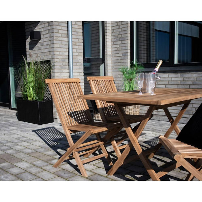 House Nordic Oviedo Rechthoekige Eettafel Teakhout