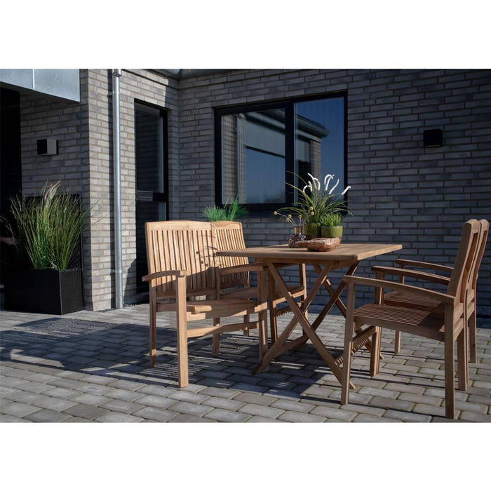 House Nordic Oviedo Rechthoekige Eettafel Teakhout