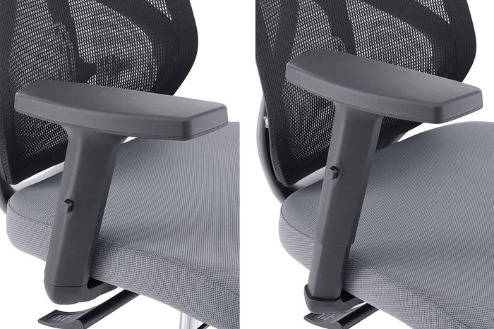 Feel Home - Ergonomische Bureaustoel Verstelbaar - Zwart|Grijs