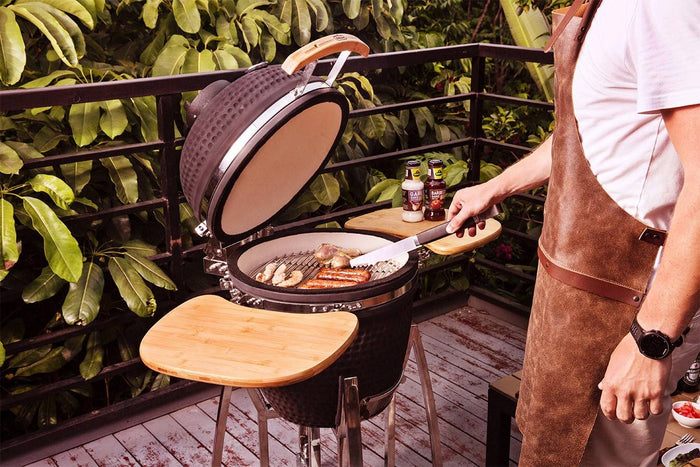 Buccan BBQ - Kamado barbecue - extra large 18" - Zwart