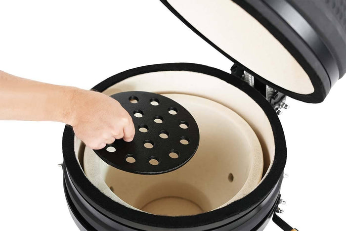 Buccan BBQ - Kamado barbecue - Table Grill 15" - Zwart