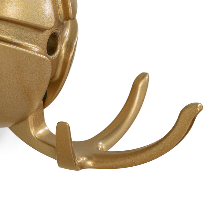 SPINDER DESIGN TICK Wandkapstok - Goud | Goud
