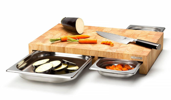 Continenta Snijplank met 3 inox laden
