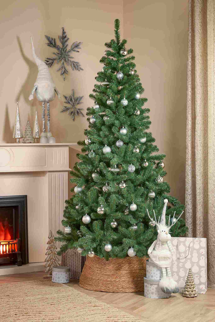 House of Seasons Kerstboomrok - H28 x Ø75 cm - Zeegras - Naturel Bruin